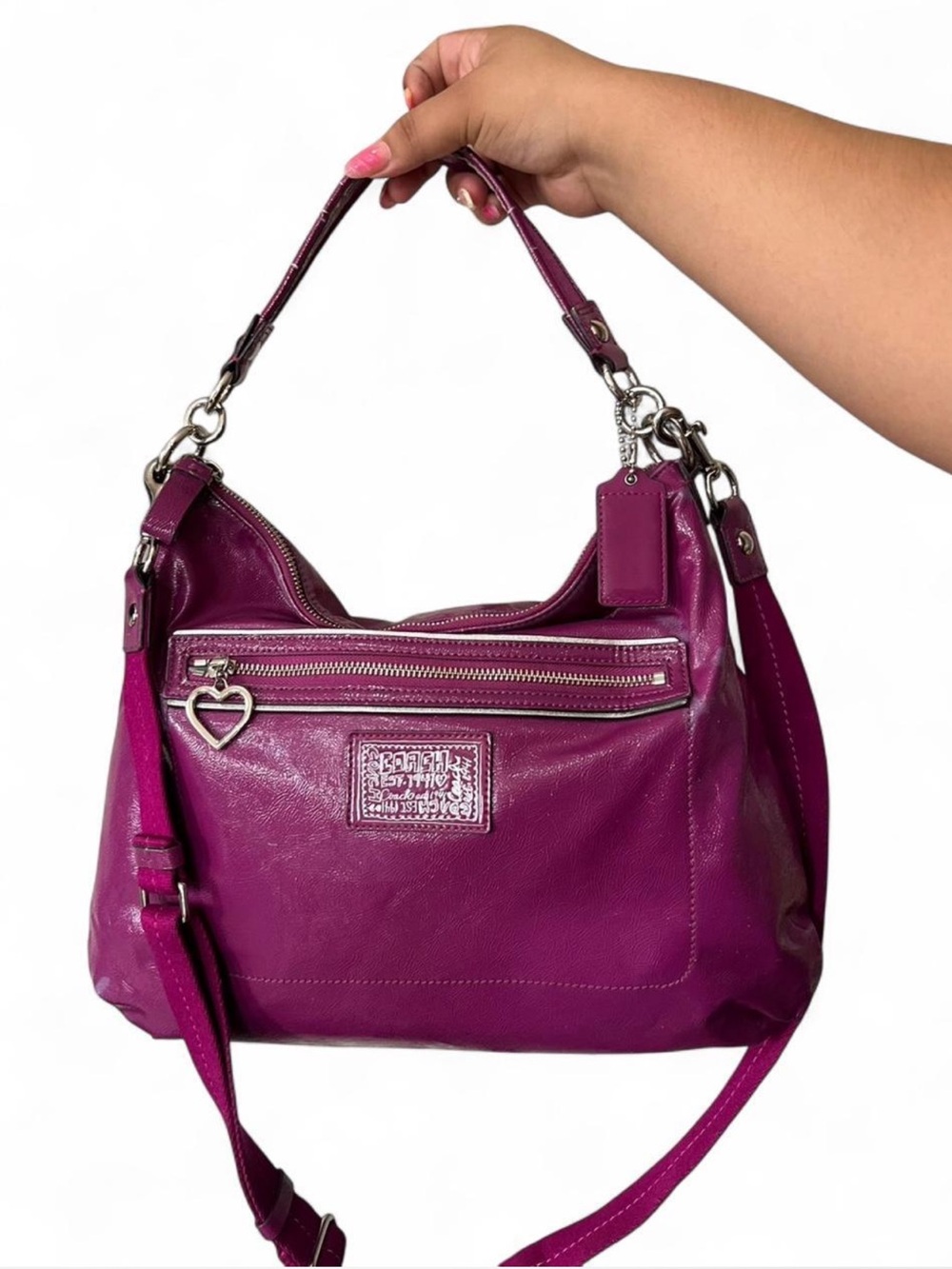 Coach poppy daisy liquid gloss bag